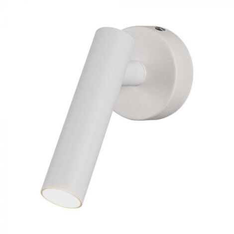 2W FARETTO LED DA PARETE ROTONDO 3000K CORPO BIANCO                                                      - Luce CALDA