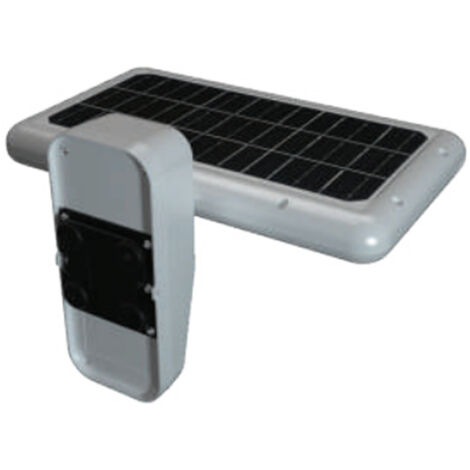 V-TAC Lampada LED Solare 15W Rettangolare, Batteria LFP3.2V CCT Bianco Freddo+Bianco Naturale IP65