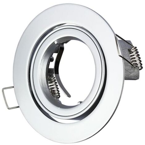 V-TAC VT-775 3647 Portafaretto LED da Incasso Orientabile Rotondo GU10 Colore Grigio