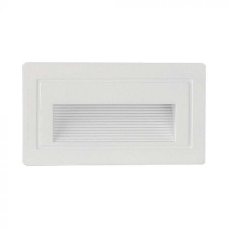 V-TAC Faretto LED Segnapasso Rettangolare Montaggio a Incasso 3W Bianco Caldo IP20