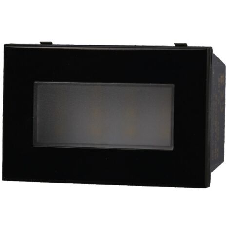 ETTROIT AN0303 Lampada Led Segnapasso 3P 220V Nero 6000K Compatibile Con Bticino Axolute
