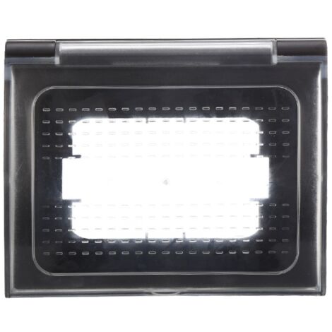 ETTROIT AN3103 Custodia Universale IP44 3P Nero Per Scatola 503 Compatibile Bticino Vimar Gewiss