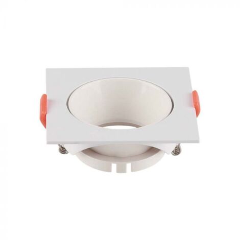 V-TAC Portafaretto LED da Incasso Quadrato GU10 Colore Bianco
