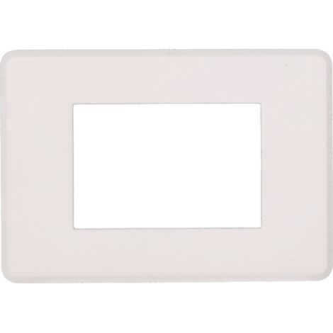 ETTROIT AN87301 Placca Slim Sottile 3P Serie Moon Colore Bianco Compatibile Con Bticino Axolute Air