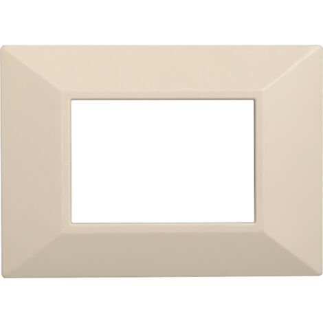 ETTROIT AN90309 Placca Piramide 3P Serie MOON Colore Sabbia Compatibile Con Bticino Axolute