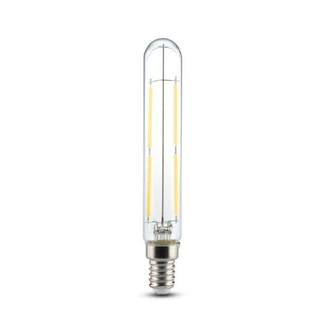 V-TAC Lampadina LED Attacco E14 da 4W T20 Filamento Bianco Caldo