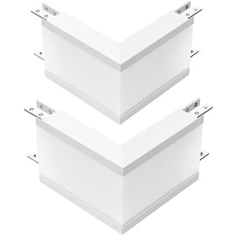 V-TAC PRO VT-7-41-LW Coppia raccordo led a incasso 2pcs 10W chip samsung corpo bianco per plafoniera linear light - sku 389 (1/3)
