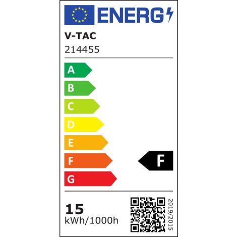 V-TAC VT-2015-N Lampadina LED E27 15W A65 luce bianco freddo 6400K - SKU 214455