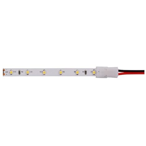 V-TAC Connettore per Strip LED flessibile larghezza 10mm ad Innesto rapido 2 Pin e cavi a saldare