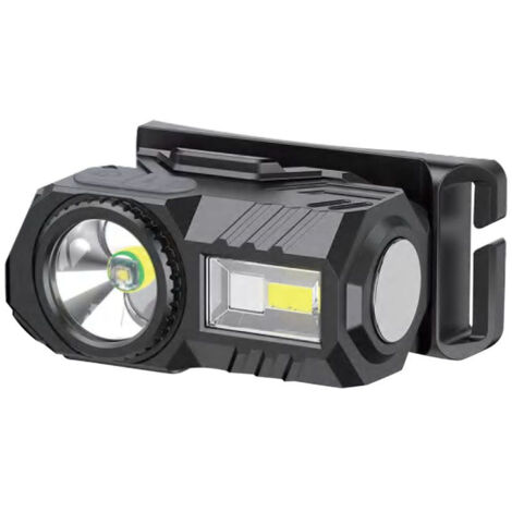 TORCIA LED FRONTALE 3W CON CINTURA E BATTERIA RICARICABILE USB C IP44