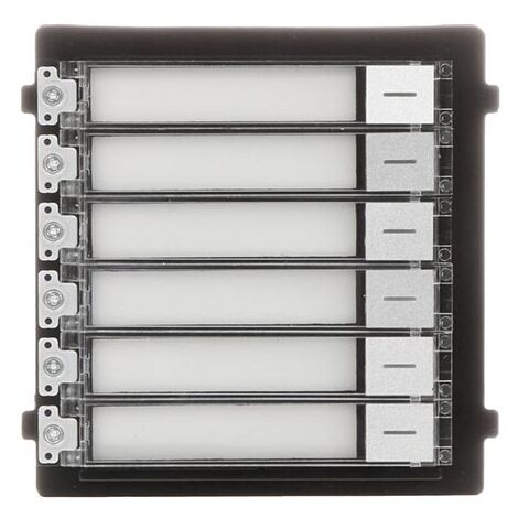Hikvision DS-KD-KK Modulo espansione 6 tasti da esterno per videocitofoni Intercom Serie DS-KD8003