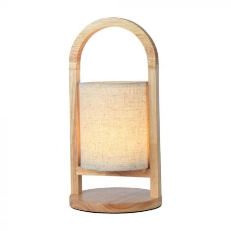Lampada da tavolo led v-tac ricaricabile con usb 1,5w 3000k colore beige vt-7570 - 23091