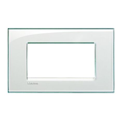BTICINO Living Light LL - placca rettangolare 4P acquamarina LNA4804KA