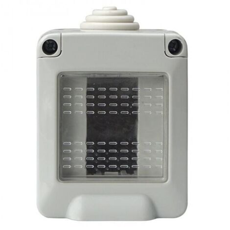 ETTROIT Custodia Con Coperchio 1 Posto 1P cassetta IP55 Compatibile Con Vimar Plana - EV2601