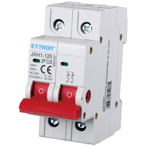 ETTROIT interruttore sezionatore 2P 25A 220V JX422500