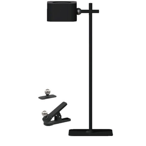 V-TAC Lampada LED da Tavolo Magnetica 3W Ricaricabile, Nero Touch Dimmerabile 3in1