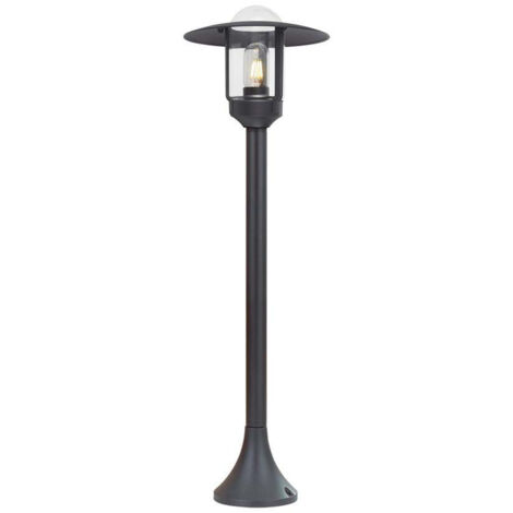 V-TAC Lampione LED da Giardino con Portalampada a Lanterna E27 Colore Nero Opaco h: 97.5cm IP44
