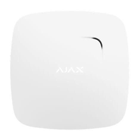 AJAX AJFP FireProtect-W Rilevatore di fumo antincendio wireless 868MHz con sensore di temperatura e sirena integrata colore bianco