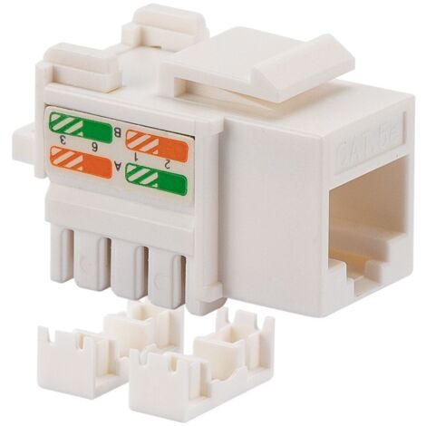 Presa RJ45 8/8 cat.5e UTP 90° non schermato colore bianco Fanton 23702