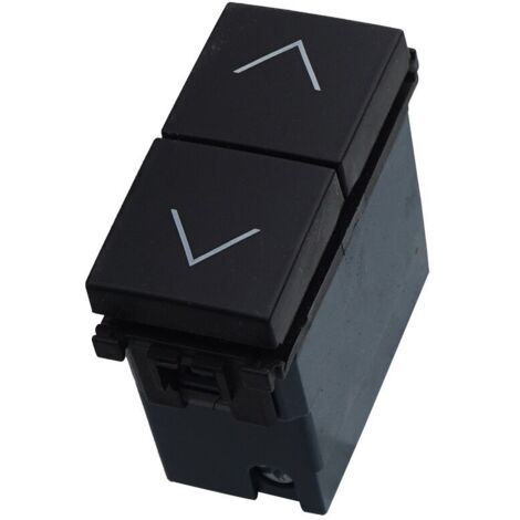 Pulsante Saliscendi Commutatore 2P 10A Tapparelle Colore Nero Compatibile Con Vimar Arke