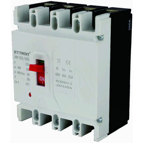 ETTROIT JX14494 mccb Interruttorie Scatolato Magnetotermico 4P 250A 380V-35KA (1/3)