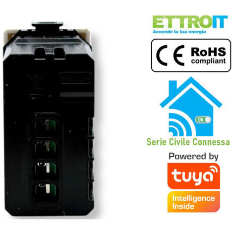 BSEED Presa normale con doppio dimmer Smart Alexa