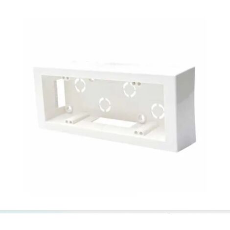 FAEG CASSETTA MODULARE DA PARETE MONOBLOCCO 6/7 POSTI BIANCA IP40 - FG10266 (1/4)