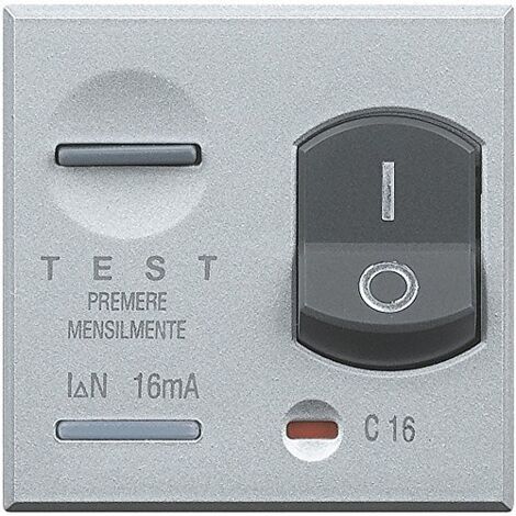 BTICINO HC4305/10 axolute - interruttore magnetotermico differenziale 1P+N 10A 10mA (1/2)