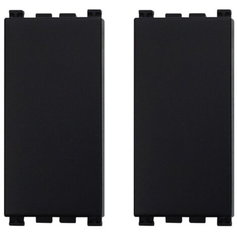 ETTROIT falso polo copritasto colore nero compatibile Vimar Arke (set 2 pz) - VA0100