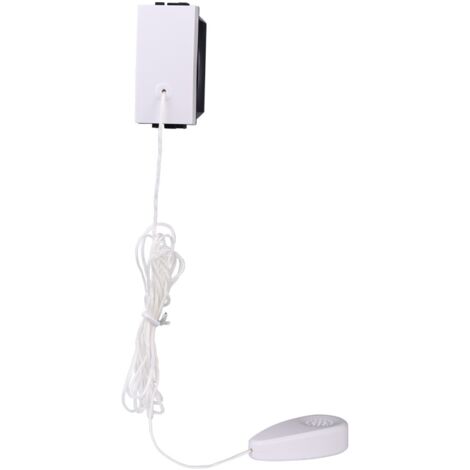 ETTROIT EV1101 Pulsante a tirante 1P 10A con corda colore bianco compatibile VIMAR PLANA