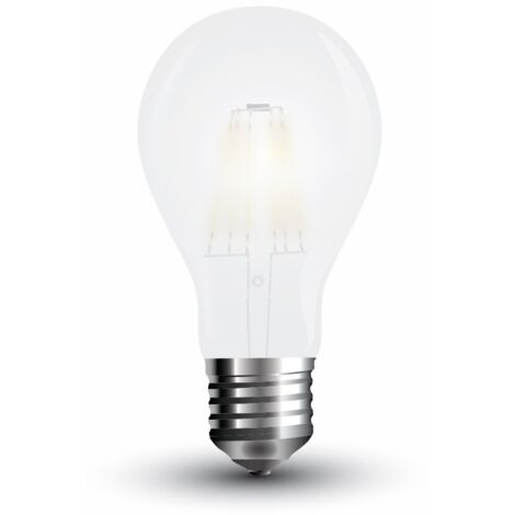 V-TAC VT-1935 Lampadina Bulbo A60 filamento Vetro Smerigliato 6W E27 2700K - sku 44801