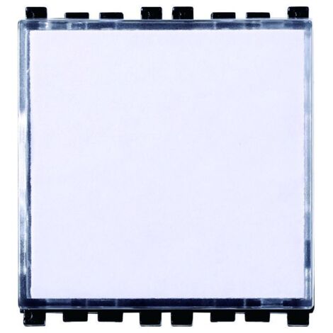 Pulsante Targa Portanome 2P 2M Campanello Colore Bianco Compatibile Con Vimar Arke