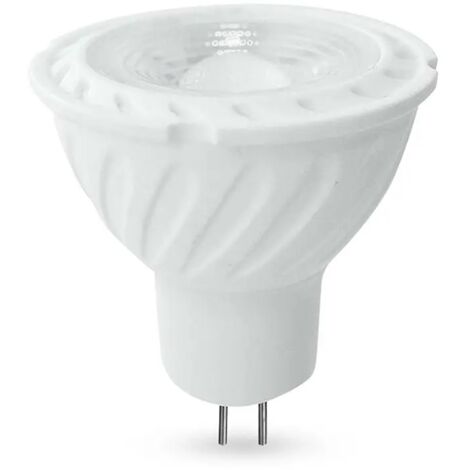 V-TAC Faretto LED GU5.3 MR16 6W 12V 38° luce 3000k con Copertura Trasparente 212071