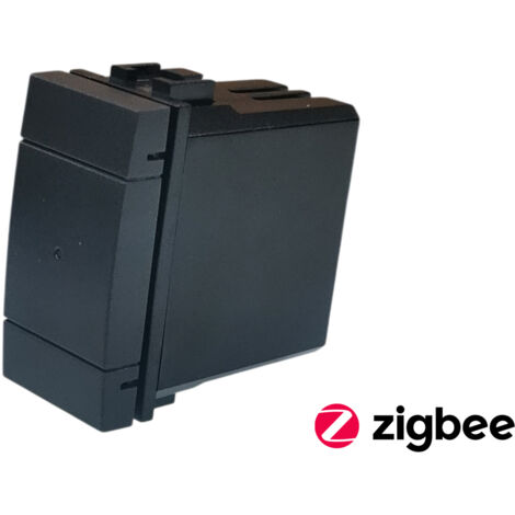 ETTROIT Deviatore Smart ZigBee Tuya Compatibile BTicino Living nero- LNZB0801