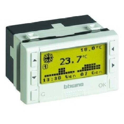BTicino Cronotermostato Giornaliero/Settimanale AM5721 – Serie Màtix 230 V