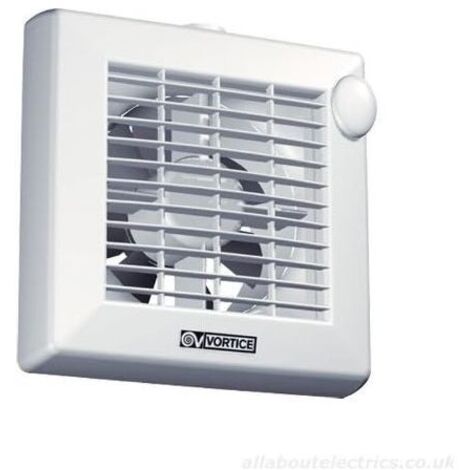 Aspiratore elicodale diametro 120 a parete con timer ad epulsione diretta Vortice Punto M120/5"T