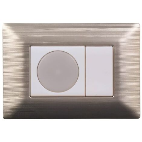 Segnapassi Incasso Muro Faretto LED 2.2W Luce Calda Scale Ingresso 230V Goccia Grigio 89316474