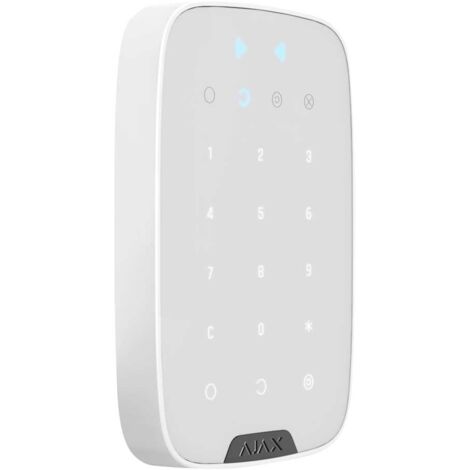 Ajax KeyPad Plus Tastiera senza fili Lettore tessere centrali Plus Bianco