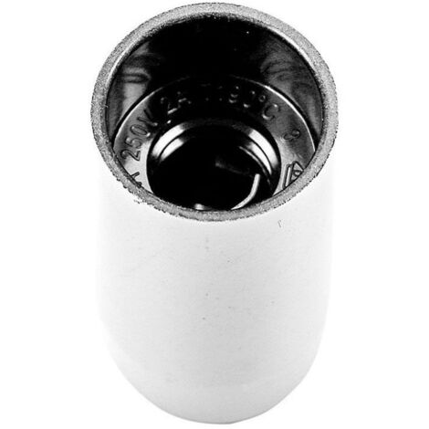 V-tac portalampada attacco piccolo e14 2a 250v in bekelite colore bianco 8753