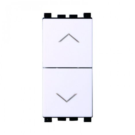 Modulo pulsante doppio, serie Venus, bianco, compatibile con serie Vimar Arkè - Ettroit VA1202B