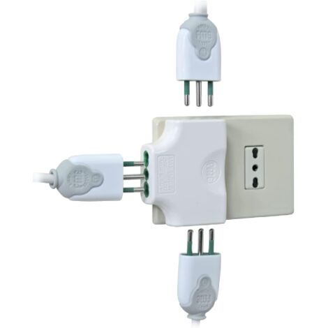 ADATTATORE SPINA SCHUKO A 2 PRESA SCHUKO FRONTALI- 1,0 pz ADATTATORE SPINA SCHUKO A 2 PRESA SCHUKO FRONTALI- 1,0 pz