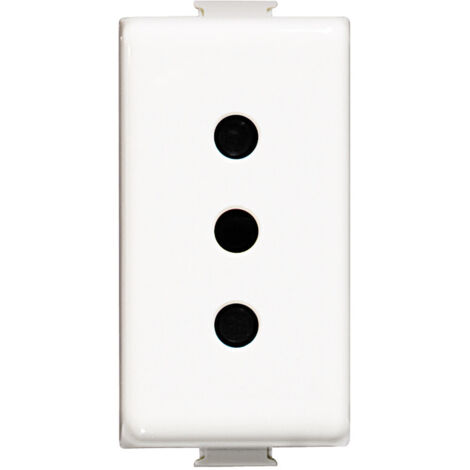 Debflex 746809 – Presa Elettrica 2P Colore Bianco, Modello Blok