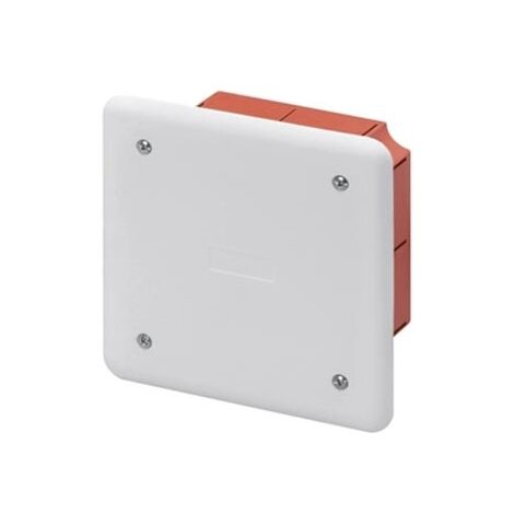 Cassetta di derivazione da incasso muro 92x92x45 con coperchio e viti IP40 FAEG FG10208
