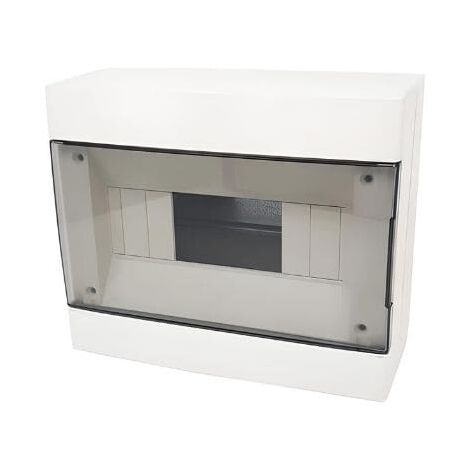 Centralino da parete 8 moduli bianco con portello fumè 210x180x100mm IP40 FAEG - FG14408B