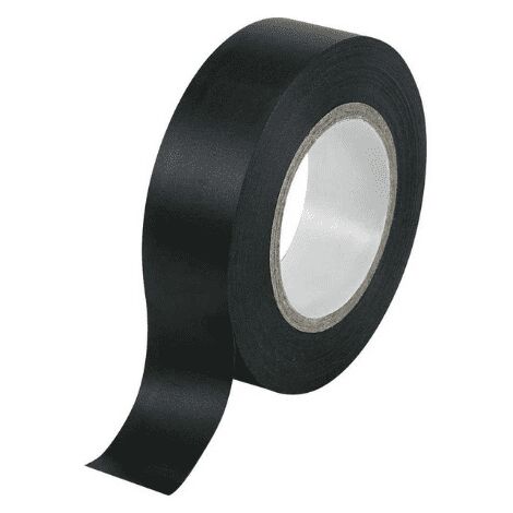 Nastro isolante in PVC, spessore 0,13mm, 25mm x 25m. Nero