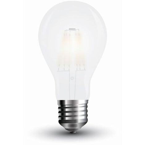 V-Tac VT-1934 Lampadina E27 A60 filamento in vetro smerigliato satinato 4W bianco freddo 6400K sku 4488 (1/3)