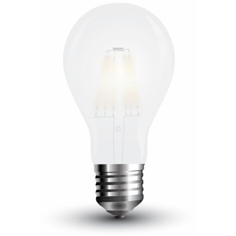 V-Tac VT-1935 Lampadina Bulbo A60 filamento Vetro Smerigliato 6W E27 6400K - 4482