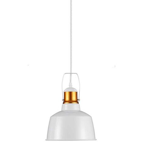 V-TAC VT-7422 Lampadario led portalampada E27 in metallo vintage Ф230mm Alluminio colore bianco sku 3729