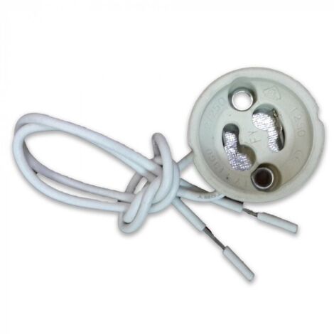 Portalampada GU10 in ceramica con cavi in silicone - V-TAC VT-7888 3423