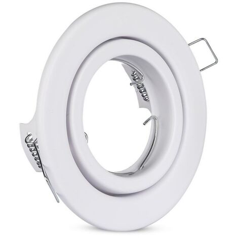 V-tac faretto incasso orientabile attacco gu10 bianco tondo 3469